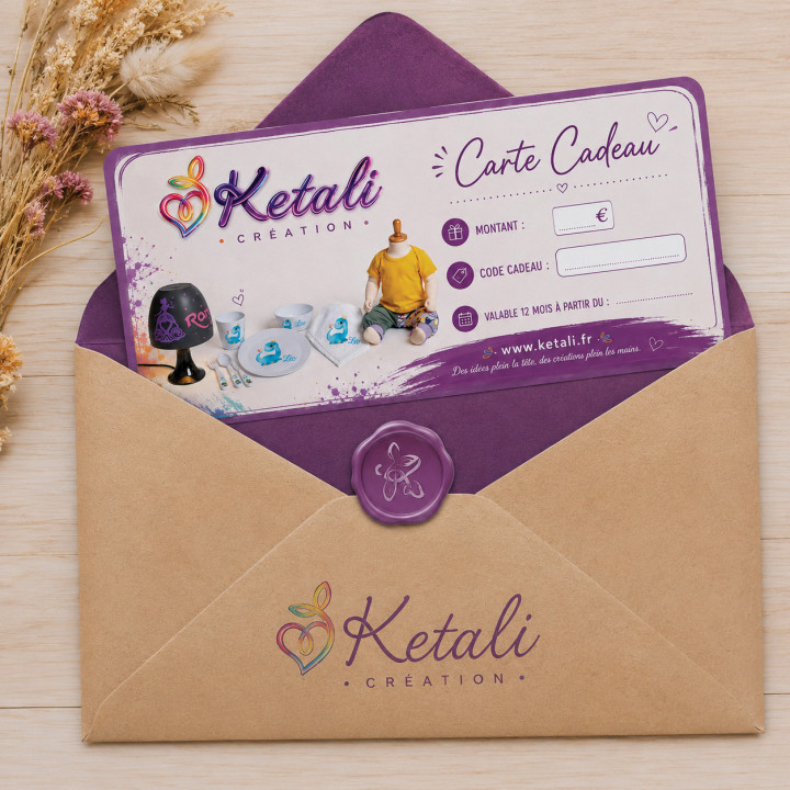 Carte cadeau 25 € bébé & enfant | Ketali Création
