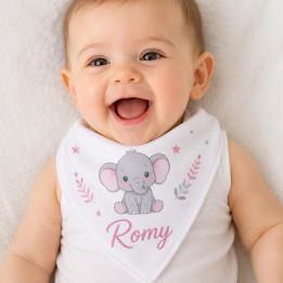 Bavoir bandana personnalisé éléphant | Ketali