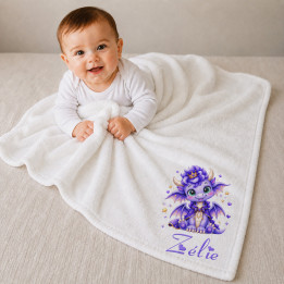 Plaid personnalisé bébé Dragon | Ketali