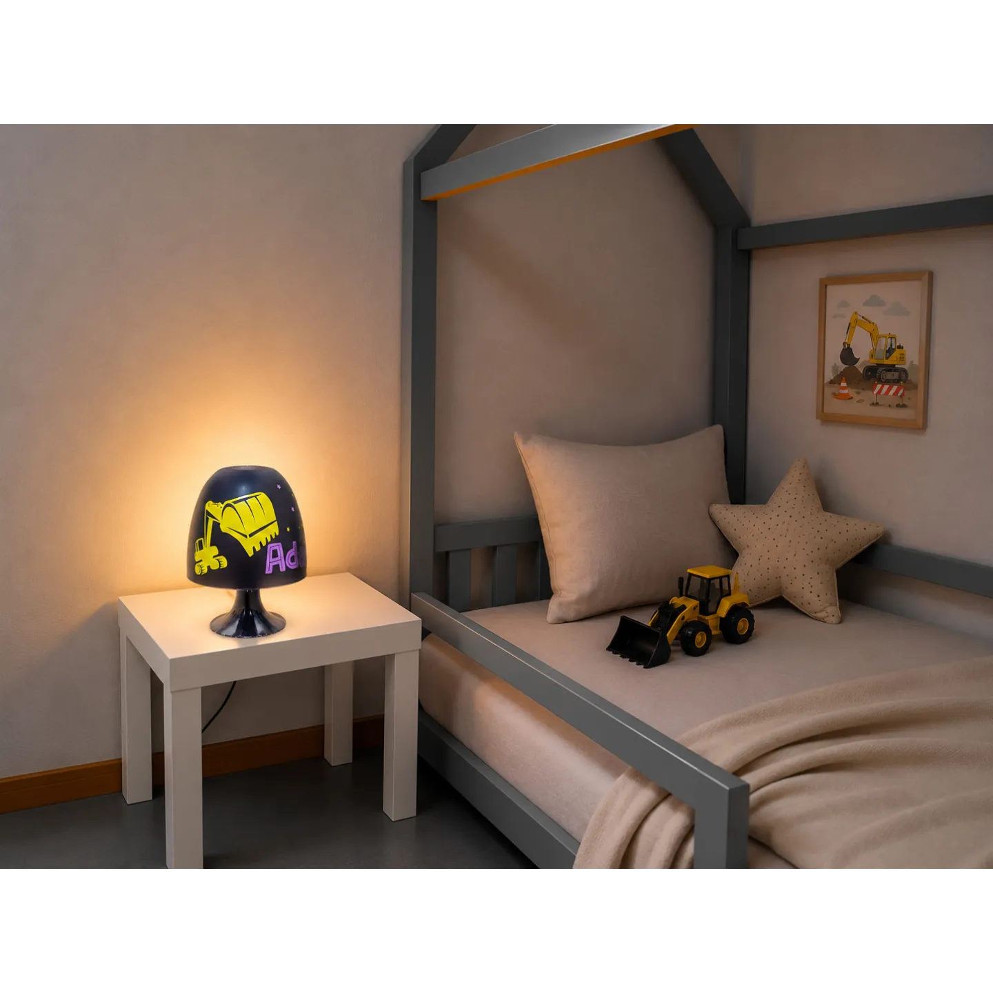 Lampe personnalisée pelleteuse| Ketali Création