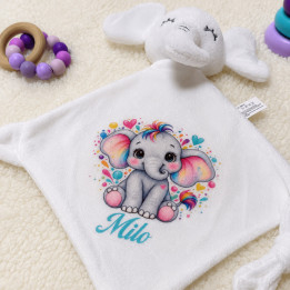 Doudou éléphant personnalisé avec prénom | Ketali