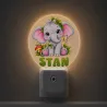 Veilleuse murale personnalisée bébé enfant éléphant | Ketali Création
