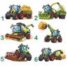 Set repas bébé personnalisé tracteur de la ferme | Ketali création