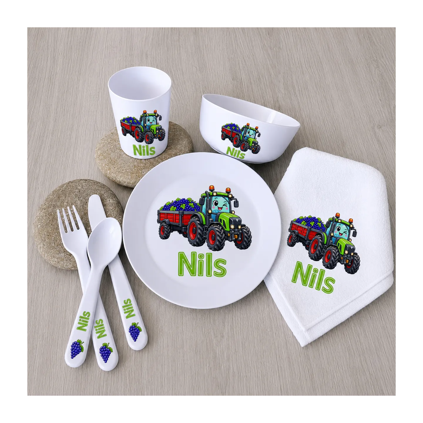 Set repas bébé personnalisé domain viticole | Ketali création