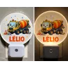 Veilleuse murale personnalisée bébé enfant petit chantier | Ketali Création