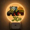 Veilleuse murale personnalisée bébé enfant tracteur de la ferme | Ketali Création