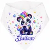 Bavoir bandana personnalisé animaux arc-en-ciel | Ketali