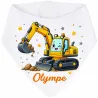 Bavoir bandana personnalisé engin de chantier | Ketali