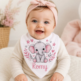 Bavoir bandana personnalisé éléphant | Ketali