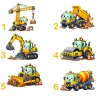 Doudou éléphant personnalisé engin de chantier avec prénom | Ketali