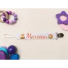 Attache-sucette reanard personnalisée prénom bébé | Ketali