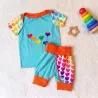 Ensemble 2 - 4 Ans Short T-shirt bébé ballons coeur | Ketali
