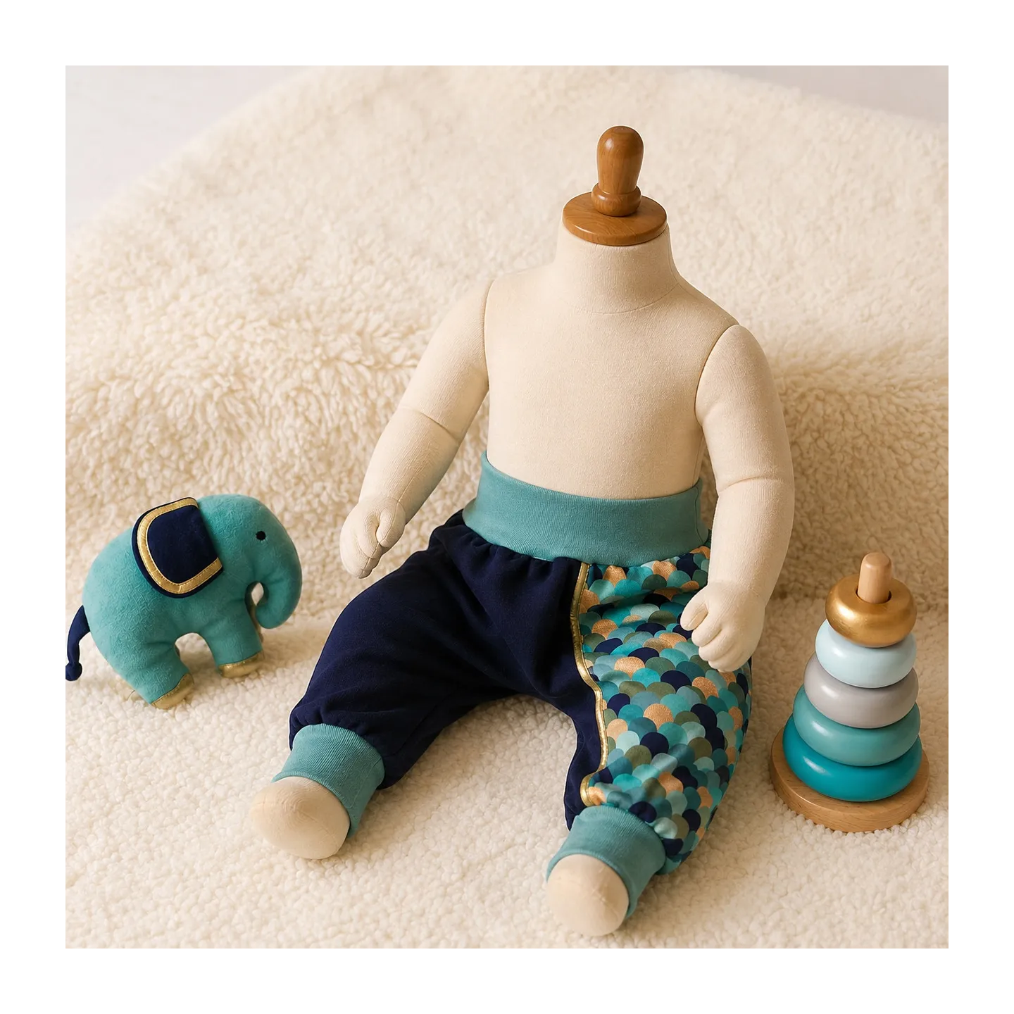 Sarouel évolutif bébé 6-18 mois Petite sirène | Ketali