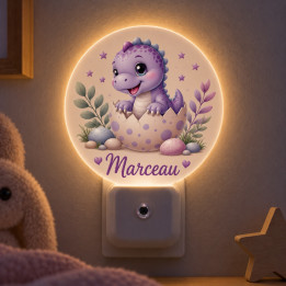 Veilleuse murale personnalisée bébé enfant dinosaure | Ketali Création