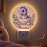 Veilleuse murale personnalisée bébé enfant dinosaure | Ketali Création