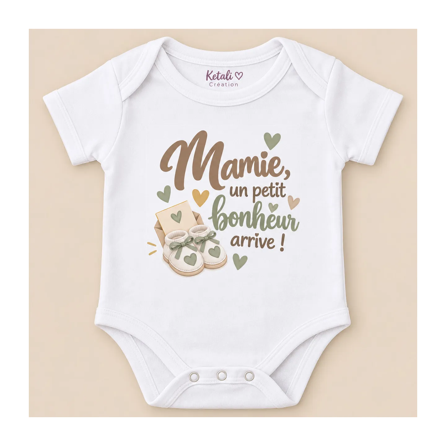 Body annonce grossesse Mamie – Un petit bonheur arrive | Ketali