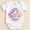 Body bébé personnalisé prénom licorne | Ketali